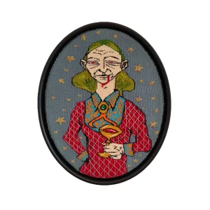 Mrs. Evelyn Handwoven Art Print