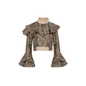 Nuda - Stud Detailed Faux Leather Jacket