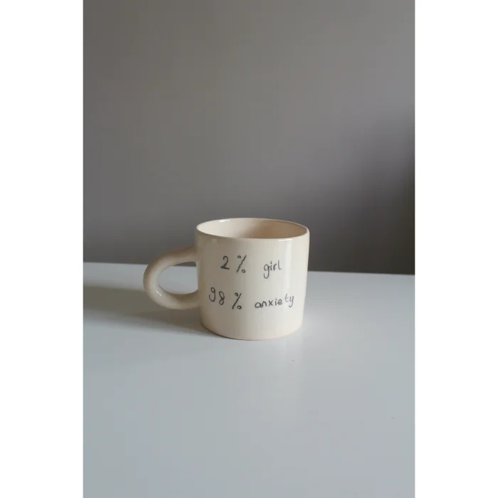 2% Girl 98% Anxiety Mug image 3
