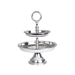 2 Layer Round Bowl Stand