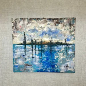 Original Abstract Art, Modern Painting On Canvas.