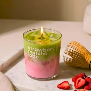 Strawberry Matcha Latte Candle