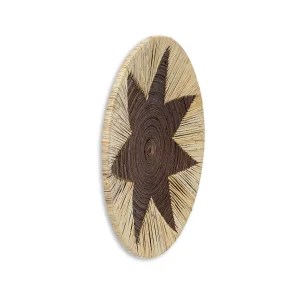 Meander Bambu Afrikan El Yapımı Yıldız Duvar Tabağı Dekoru - 2