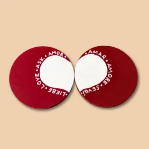 Love - Handmade Wooden Coaster Set Of 2
