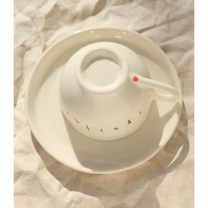 'after Collection' Handmade Ceramic Coffee Cup & Saucer Set image 3