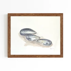 Original Watercolor Artwork In A Wooden Frame