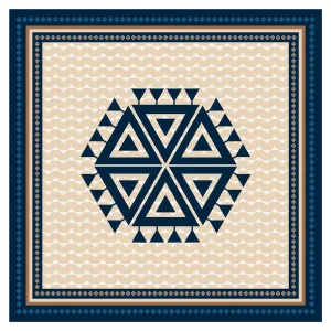 Nazar & Muska Motif Pocket Square