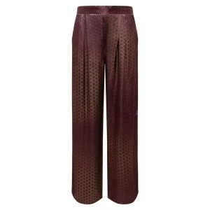 Gradient Pleated Satin Pants