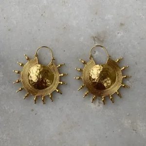 Sun Strata Gold Earrings