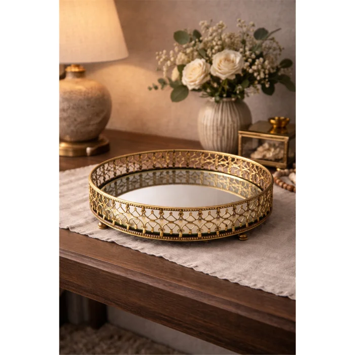 Vintage Glass-based Decorative Tray image 2