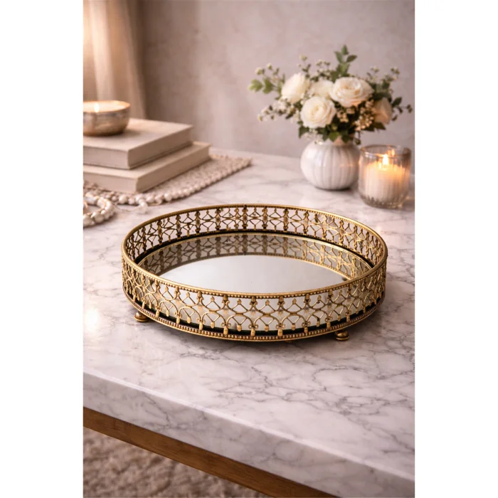 Vintage Glass-based Decorative Tray image 4