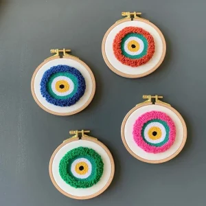 Evil Eye Bead Punch Embroidery, 5-piece Set. Bunu Google'da Ara