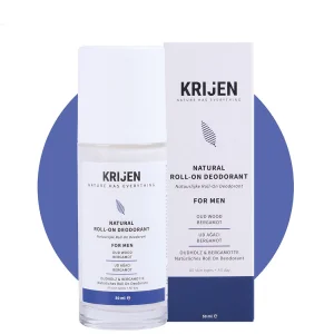 Oud Tree & Bergamot Men's Roll-on Deodorant | Aluminum-free + Minerals + Natural Oils