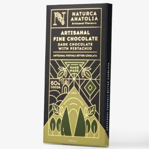 %60 Kakao Artizanal Fıstıklı Bitter Tablet Çikolata