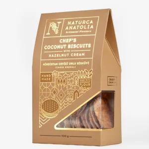 Naturca Anatolia Fındık Kremalı Hindistan Cevizi Unlu Bisküvi 100 Gr