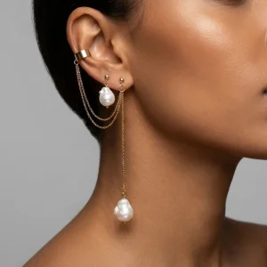 Jiri -  Baroque Pearl Earrings