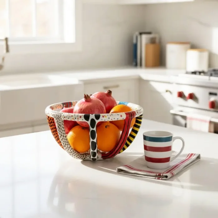 Colorful Ceramic Basket image 2