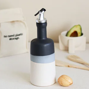 Natural Stone Ceramic Olive Oil And Vegetable Oil Bottle
