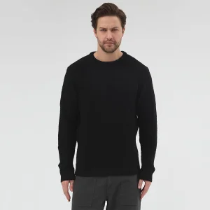 Waffle Crewneck Sweater