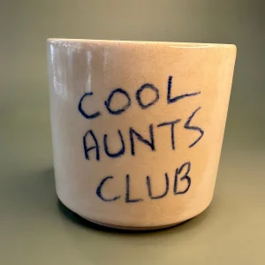 Handmade Mug With "aunts Club" Handwritten Quote | Funny Aunt Coffee Gift