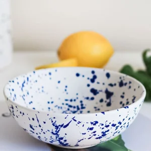 Seramik Benekli Salata Bowl Kahvaltılık Çorba Kase