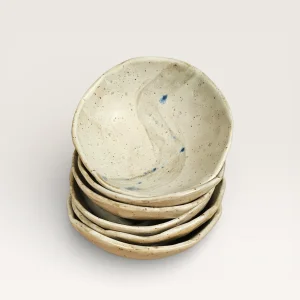 Handmade Stoneware Bowl Set Of 6