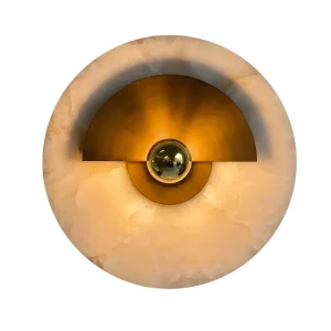 Disc Natural Marble Wall Sconce
