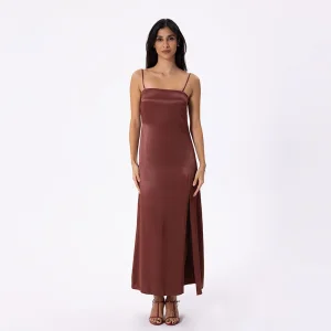 Eloise Long Satin Dress