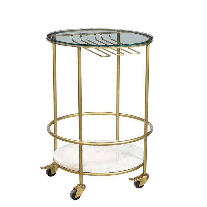 Homiof Oval Serving Trolley image 3