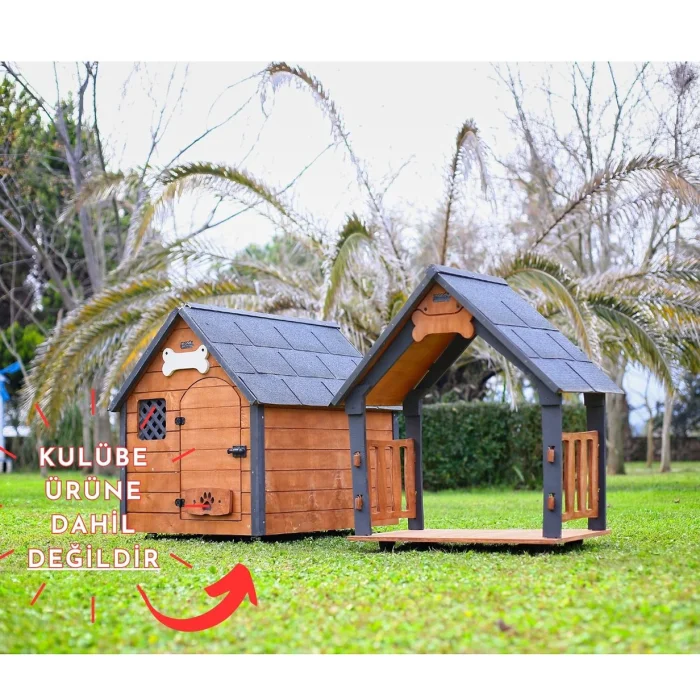 Extra Shaded Roof And Base For Insulated Wooden Dog Houses - Large - 4