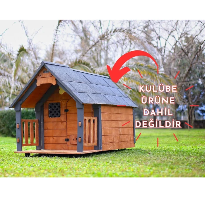 Extra Shaded Roof And Base For Insulated Wooden Dog Houses - Large - 5