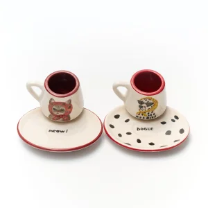 Cat&dog  Turkish Coffee Cup Set