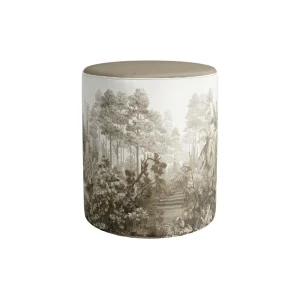 Modern Decorative Pouf With Figured Figure