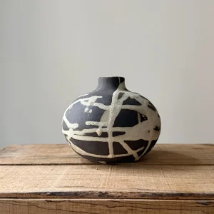 El Yapımı Stoneware Seramik Vazo