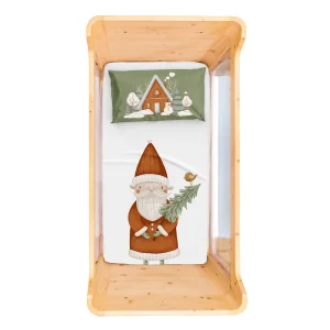 Snowy Cotton Satin Multicolor Baby Bed Sheet Set 80x140 Cm