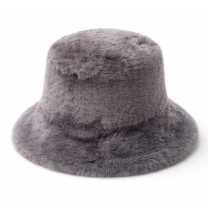 Gray Shearling Hat