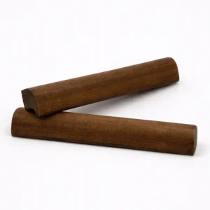 Matte Black Wooden Handle Set, 128 Mm (2-pack)