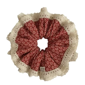 Crimson Heritage Scrunchie 4 Katmanlı Premium Saç Tokası