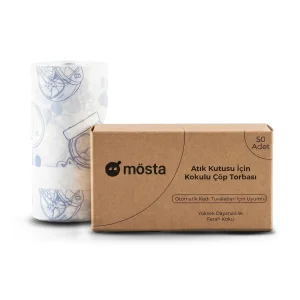 Mösta Cat Litter Bags - Scented & Drawstring Litter Bags Compatible With Smart Cat Litter Boxes - Compatible With Ubpet C10 Pro And Ubpet C20 - 4 Liter Capacity - 50 Pieces