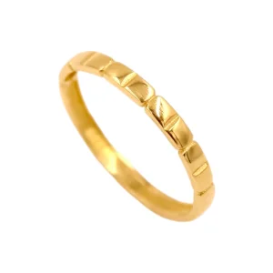 Dolmabahçe Sarayı Minimal Barok Altın Yüzük