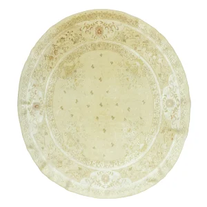 Vera Hand-woven Round Silk Rug 160x175 Cm