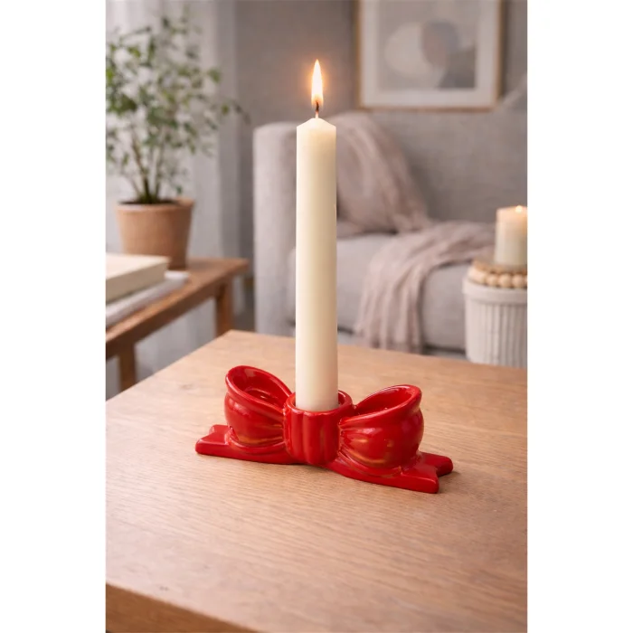 Red Ribbon Candle Holder image 3