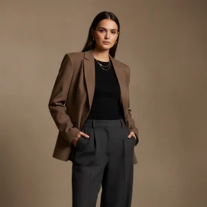 The Olive Brown Blazer Jacket