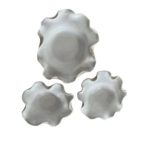 Three Piece Freeform Oval Serving Plates