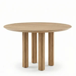 Komo Yuvarlak Masif Yemek Masası