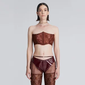 Guinevere Dantel Ve Tül Detaylı Korse