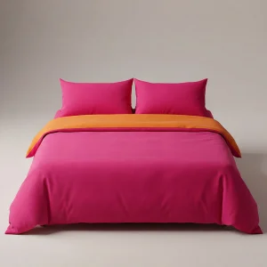 Double Size 100% Cotton Colorful Muslin Duvet Cover Set