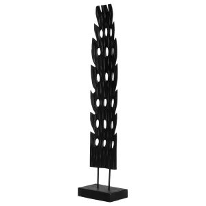 Decorative Accessory With Stand Black  18x10x85cm