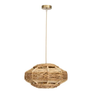 Jute Lamp Shade 31x31x17 Cm Ivory / Natural