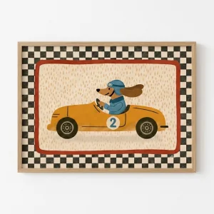 Racing Car Framed Wall Art